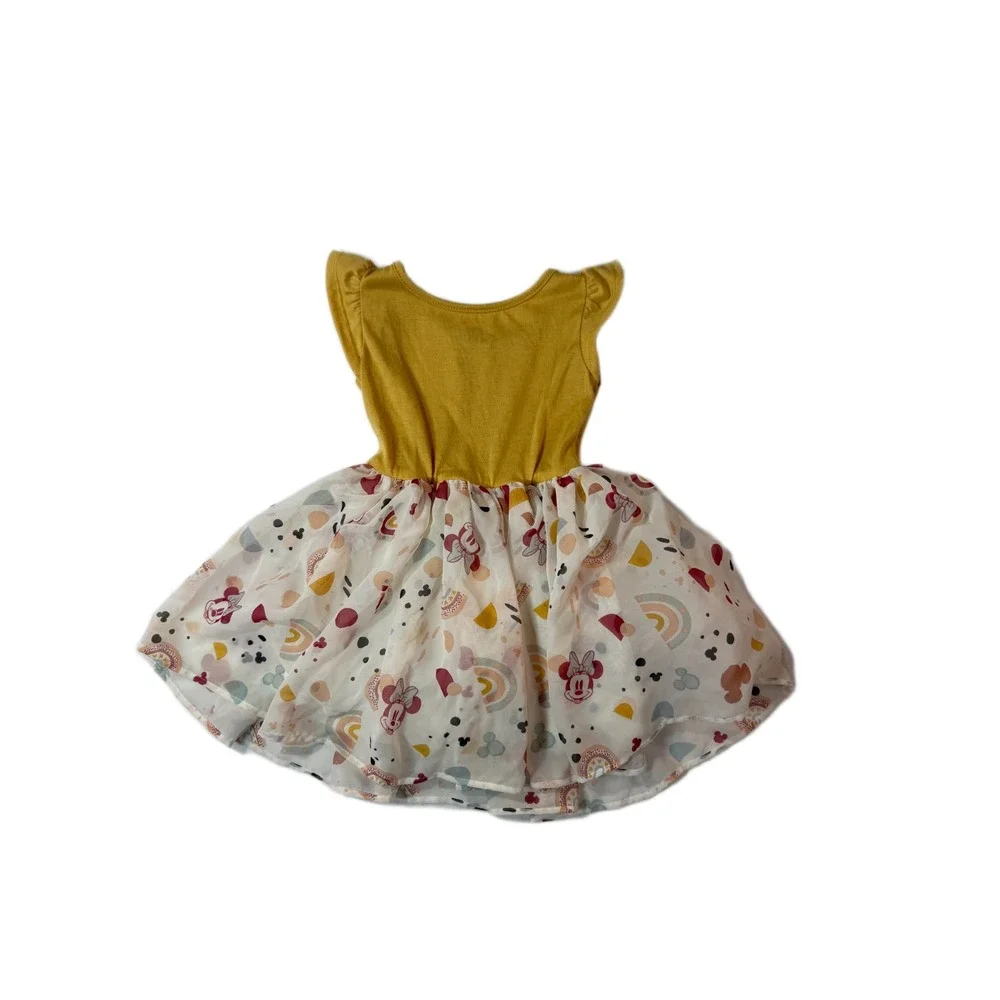 Disney Minnie Mouse Fit & Flare Tulle Dress Toddler Girl 2T Shabby‎ Chic Girly
